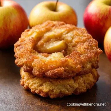 Healthy Air Fryer Apple Fritters Crispy Autumn Treat Recipe Card