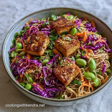 Healthy Asian Pasta Bowl in 25 Minutes Recipe Card