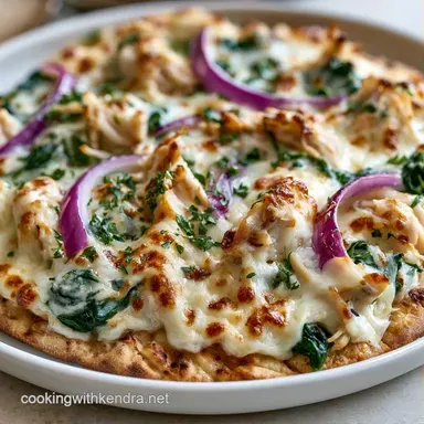 Healthy Chicken Flatbread Pizza: Crispy Recipe Card