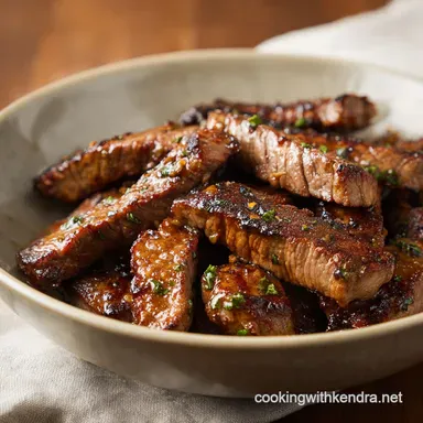 Mediterranean Steak Bowl for 4 Servings: Pan-Seared Steak