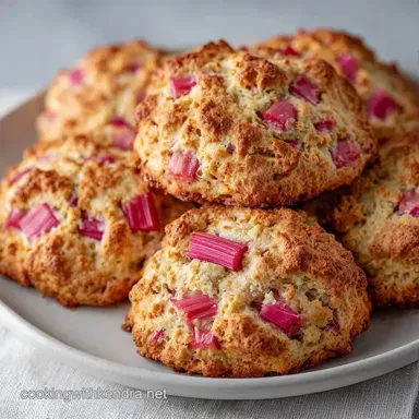 Rhubarb Scones with Greek Yogurt: Tender Recipe Card