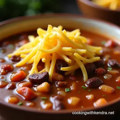 Easy Crockpot Taco Soup Recipe SetandForget Fiesta Recipe Card