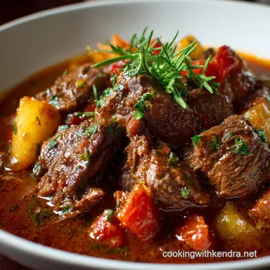 Italian Beef Stew Classic Spezzatino with Tender Braised Beef
