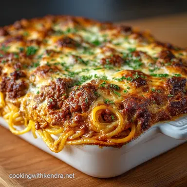 The Ultimate Baked Spaghetti Casserole with Rich Bolognese Sauce