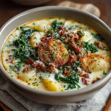 Copycat Zuppa Toscana Soup Creamy Hearty and Ready in Under an Hour Recipe Card