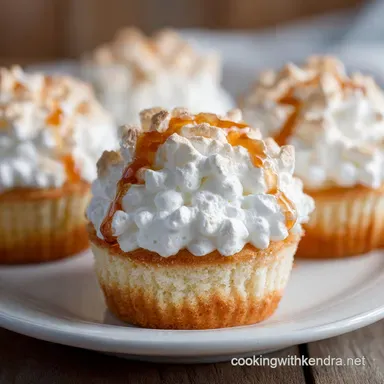 Angel Food Cupcakes Heavenly Light Airy Clouds of Sweetness Recipe Card