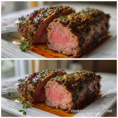 Oven Beef Tenderloin: Herb-Crusted Juicy Roast Recipe Card