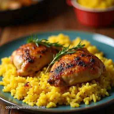 Foolproof Oven Baked Chicken and Rice with Saffron Recipe Card