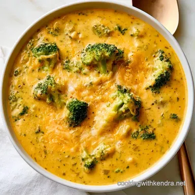 Broccoli Cheddar Soup in 35 Minutes Recipe Card