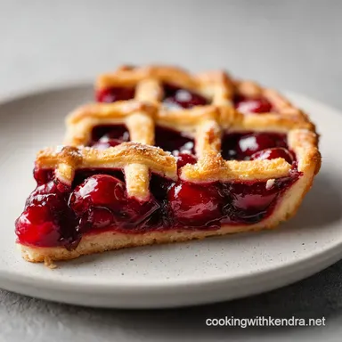 Cherry Pie: Velvety and Golden Recipe Card