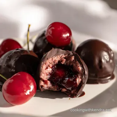 Homemade Chocolate Covered Cherries The Queens Delight Recipe Card