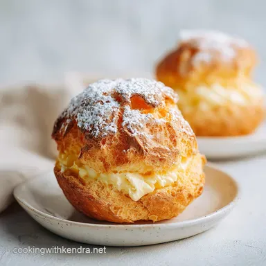 Cream Puffs in 50 Minutes: Crispy Choux Pastry with Vanilla Cream