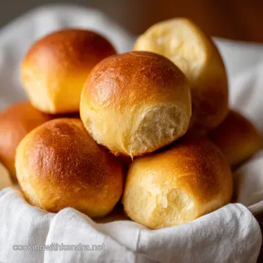 Homemade Dinner Rolls with Instant Yeast for 15 Servings Recipe Card