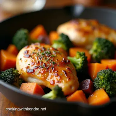 The Best Sheet Pan Chicken Broccoli and Sweet Potatoes Recipe Card