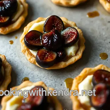 Honey-Glazed Chevre Tartlets: A Fig & Walnut Dream! Recipe Card