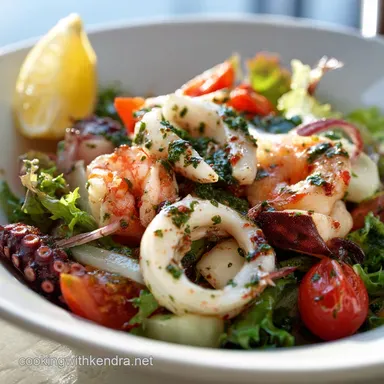 Seafood salad: Amalfi Coast Insalata di Mare (Italian Recipe) Recipe Card