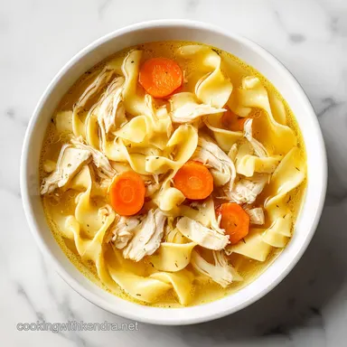 Instant Pot Chicken Noodle Soup: 35 Min Recipe Card