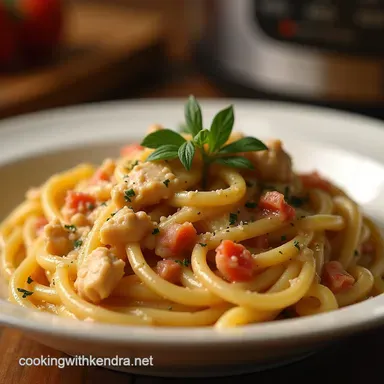 Instant Pot Creamy Tuscan Chicken Pasta Ready in 25 Mins Recipe Card