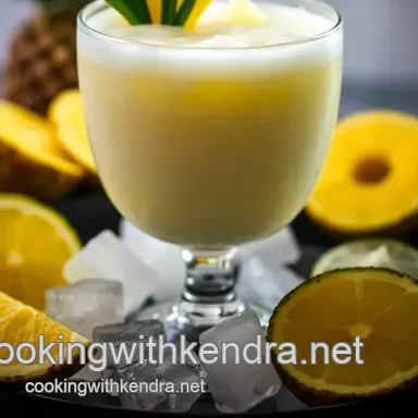 Island Breeze: My Easy Virgin Pina Colada Recipe! Recipe Card