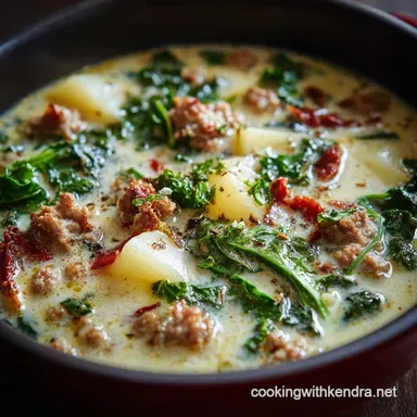 Italian Sausage Potato Soup: Creamy Zuppa Toscana Style, Easy 55-Minute Recipe Recipe Card