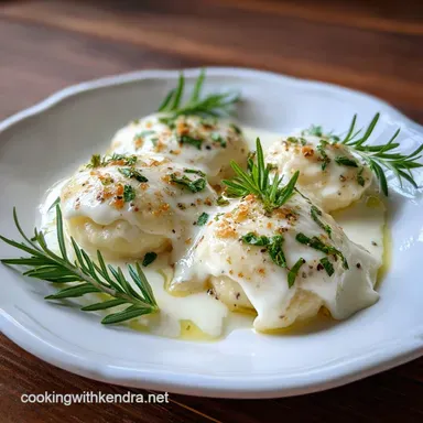 Italian Dish with White Sauce and Garlic in 25 Minutes Recipe Card
