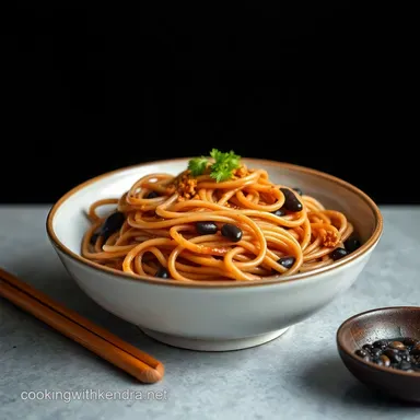 Easy Jajangmyeon Recipe: Korean Black Bean Noodles at Home Recipe Card