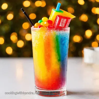 Jolly Rancher Rainbow Smash Cocktail Boozy Candy Fun Recipe Card