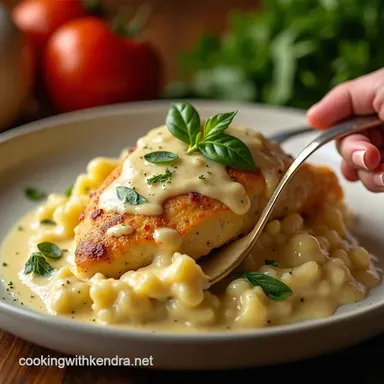 Easy Oven Baked Caesar Chicken Recipe with Creamy Sauce Recipe Card