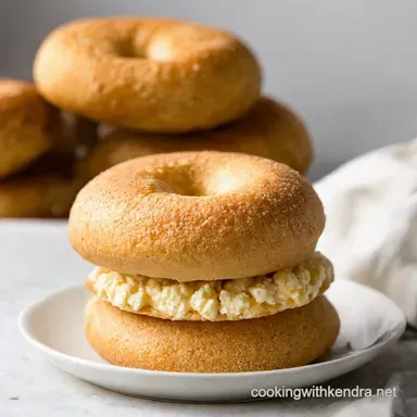 Easy Cottage Cheese Almond Flour Bagels GuiltFree Delicious Recipe Card