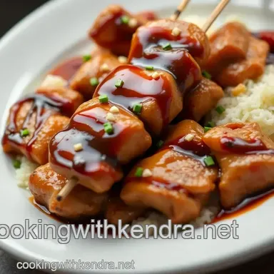 Easy Kikkoman Teriyaki Sauce Chicken Skewers That Everyone Will Love Recipe Card