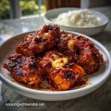 Korean Fire Buldak Chicken: Spicy Buldak with Cheese Recipe Card