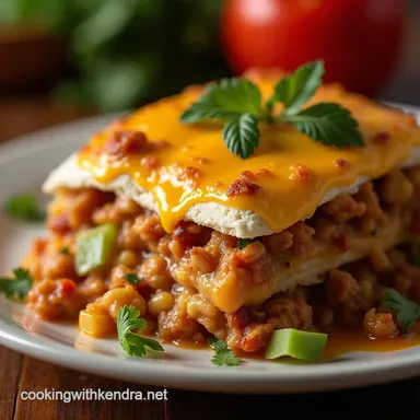 The Ultimate Cheesy Layered Burrito Bake Recipe Recipe Card
