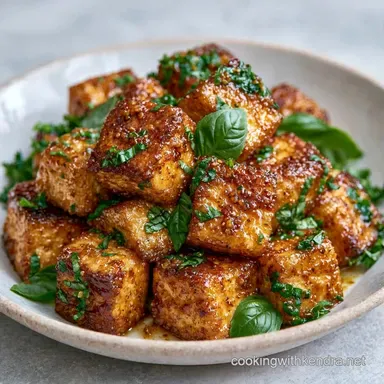 Lemon Basil Tofu in 15 Minutes Recipe Card