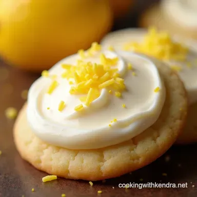 Lemon Frosted Cookies Citrus Bliss My Zesty Bake Recipe Card