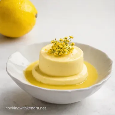 Lemon Elderflower Posset My NoBake Spring Dessert Recipe Card