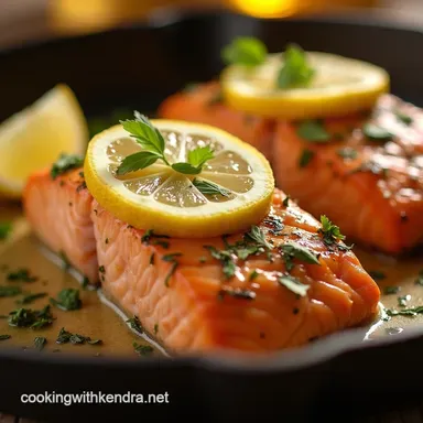 Best Lemon Garlic Butter Salmon Recipe Ready Under 30 Mins Recipe Card