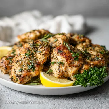 Lemon Pepper Chicken: Pan-Seared for 4 Servings