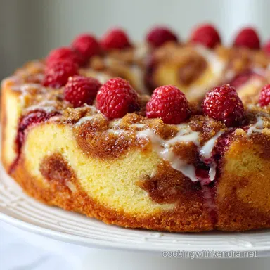 Zesty Lemon Raspberry Swirl The Ultimate Homemade Swirled Easter Cake Recipe Card