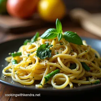 Light Zesty Springtime Pasta Primavera Recipe Recipe Card