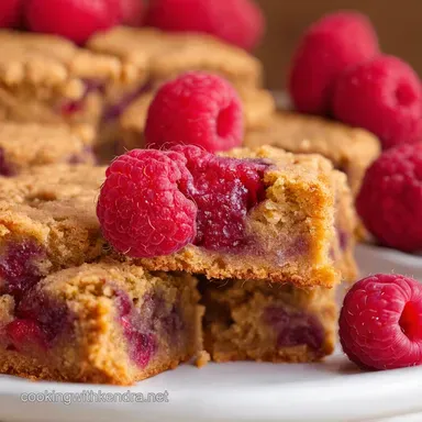 Love Bites Raspberry Blondies Easy Valentine Treats Recipe Card