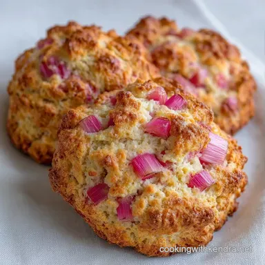 Rhubarb Scones for 8 Servings Recipe Card