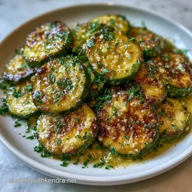 Low Carb Garlic Butter Zucchini: 20 Min Recipe Card