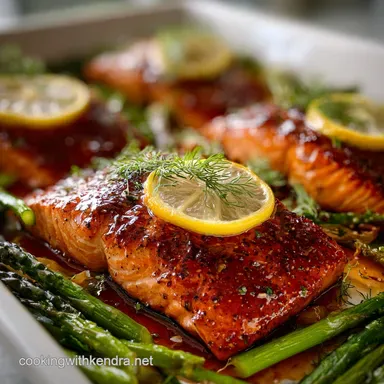 Maple Glazed Sheet Pan Salmon in 25 Minutes - Healthy & Nutritious Recipe Card