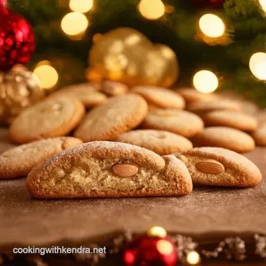 Festive Christmas Cookies with Almond My Marzipan Crescent Magic Recipe Card