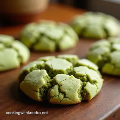 My Matcha Magic Fluffy Matcha Crinkle Cookies with Vanilla Recipe Card