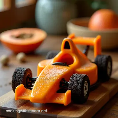 McLaren Papaya Race Cakes Sleek F1 Birthday Treat Recipe Card