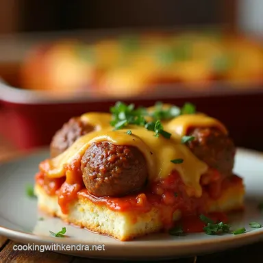 The Best Meatball Sub Casserole Recipe Easy Comfort Bake Recipe Card