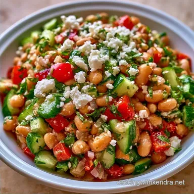 Mediterranean Pinto Bean Salad in 15 Min