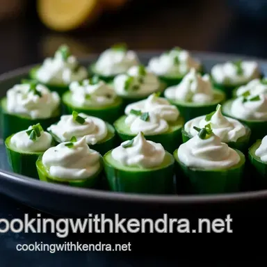 Easy Mini Cucumber Bites with Herbed Cream Cheese - A Summer Hit Recipe Card