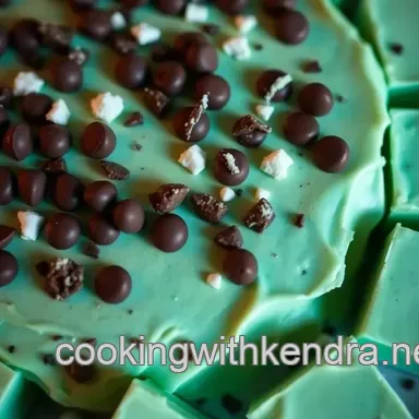 Minty Bliss: Easy Homemade Creme de Menthe Fudge Recipe Recipe Card